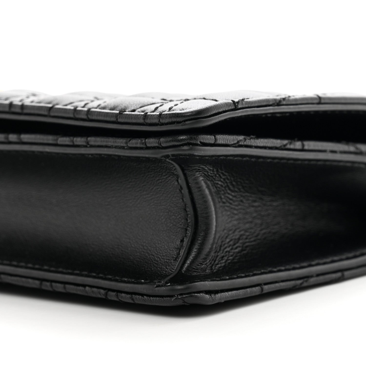Versace Nappa Quilted Virtus Clutch Bag Black 9 of 10