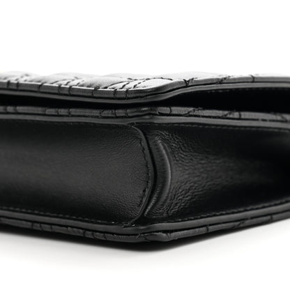 Versace Nappa Quilted Virtus Clutch Bag Black 9 of 10