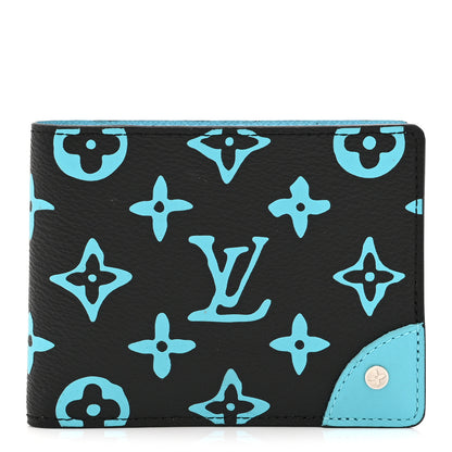 Louis Vuitton Monogram Playground Slender Wallet Black 1 of 9