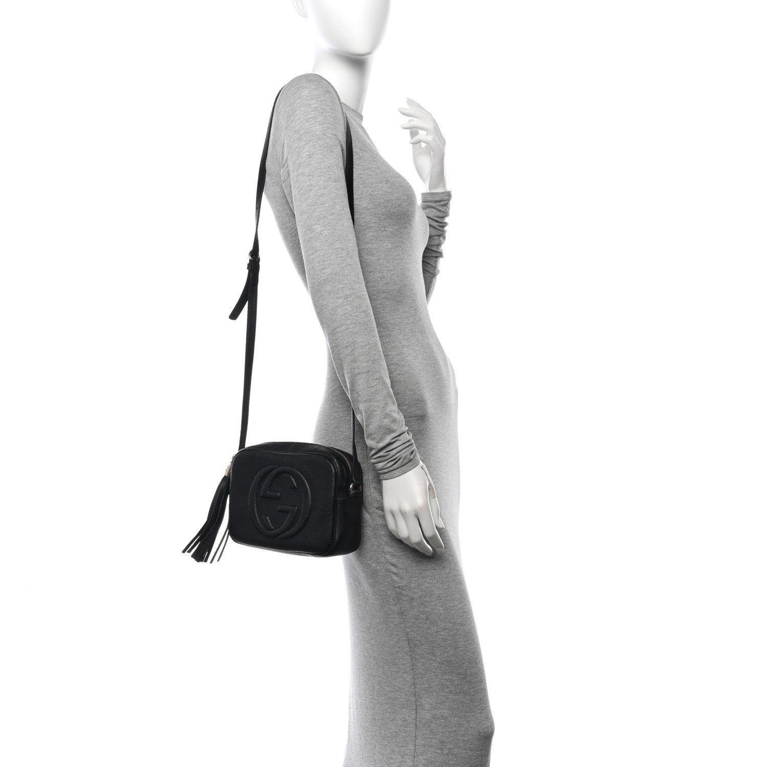 Gucci Pebbled Calfskin Small Soho Disco Bag Black 2 of 11