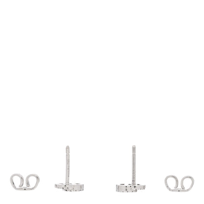 Gucci 18K White Gold Diamond Running G Earrings 3 of 6