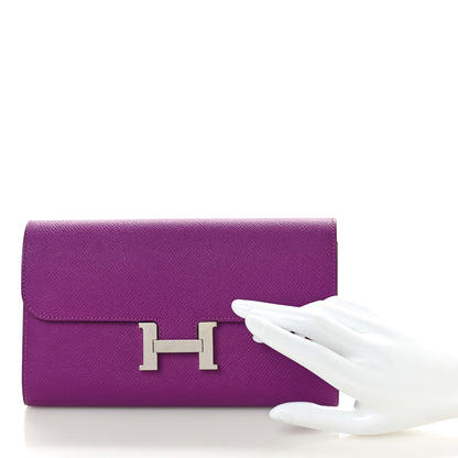 Hermes Epsom Constance Long Wallet Anemone 2 of 7