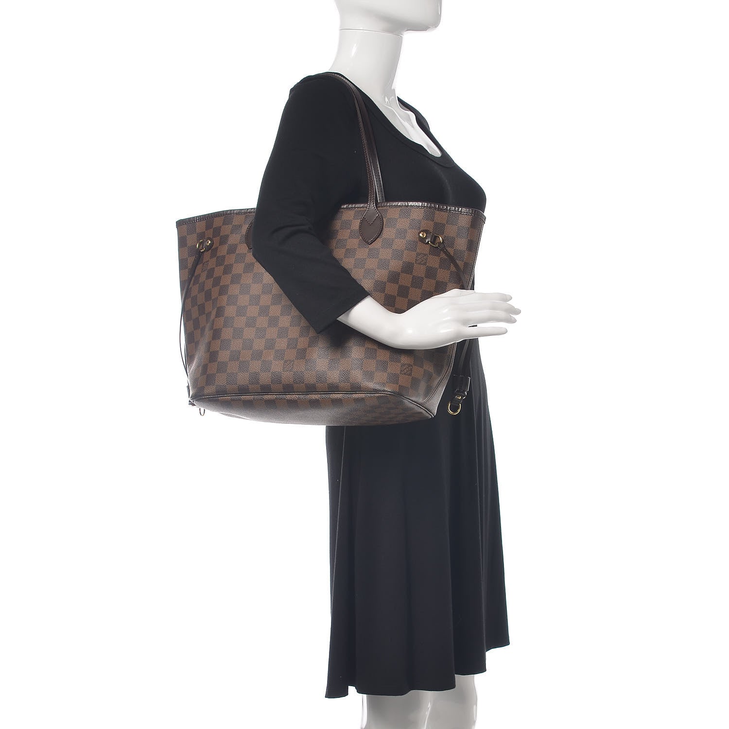 Louis Vuitton Damier Ebene Neverfull MM 2 of 15