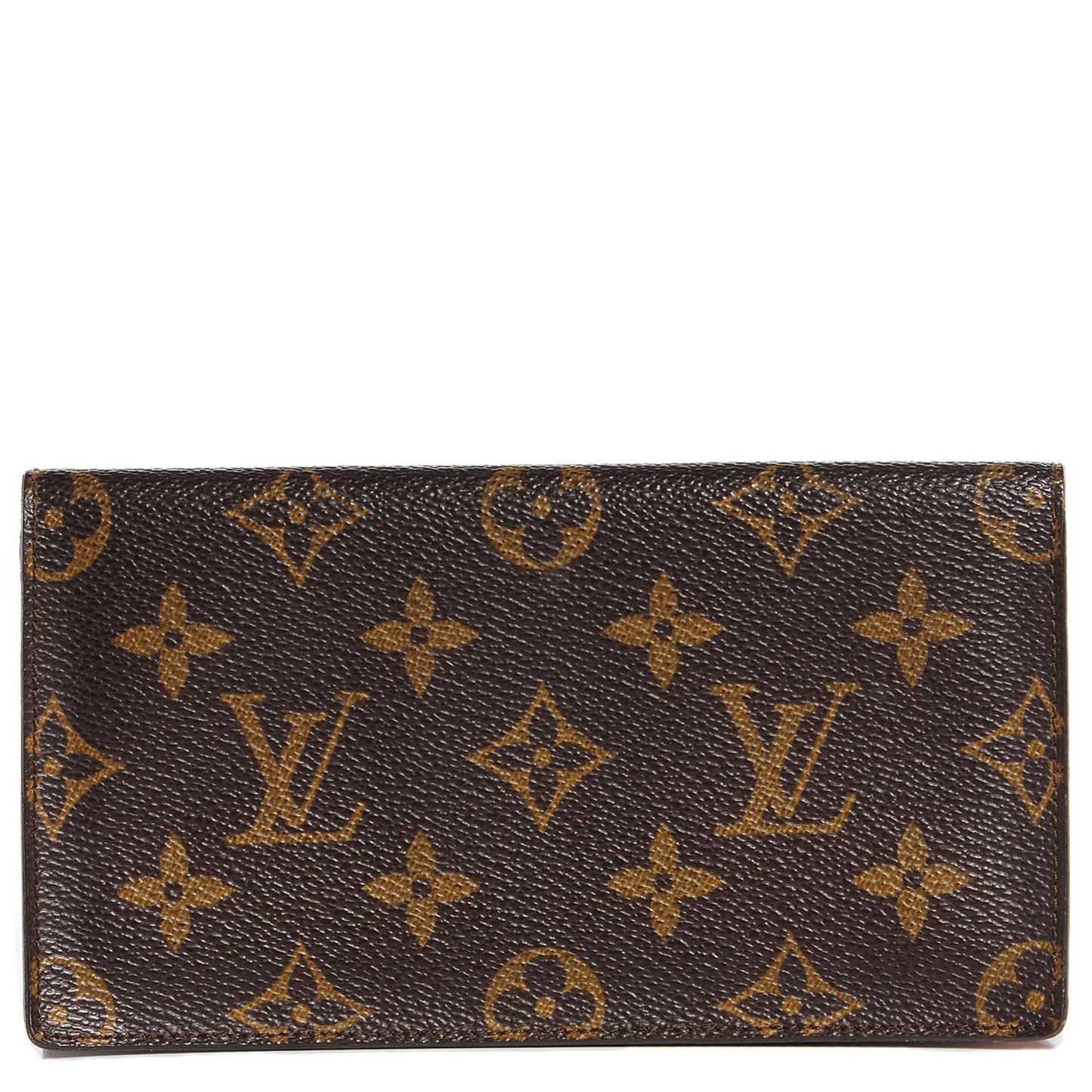 Monogram Simple Checkbook Holder Wallet