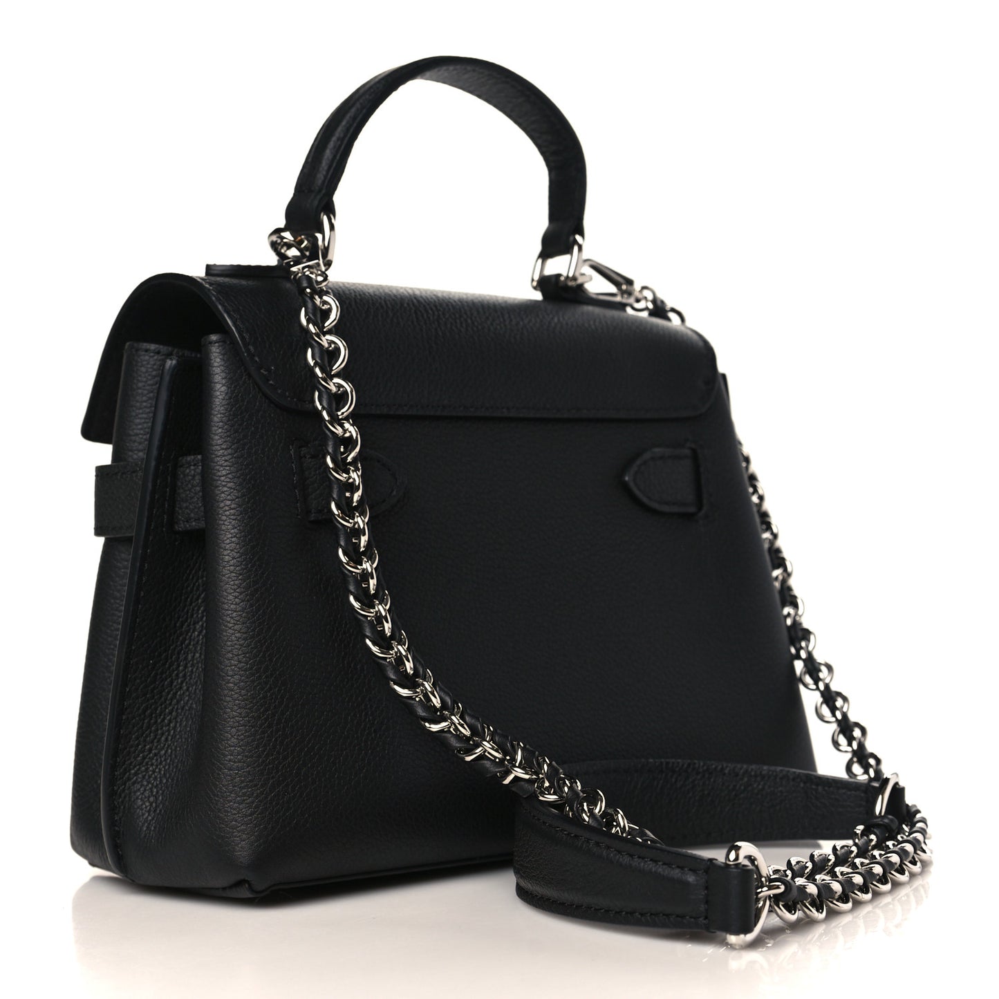 Calfskin Lockme Ever Mini Black