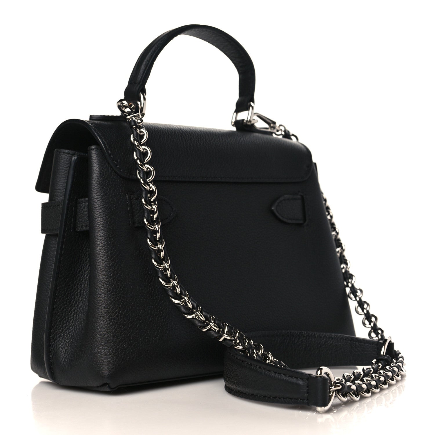 Louis Vuitton Calfskin Lockme Ever Mini Black 2 of 8