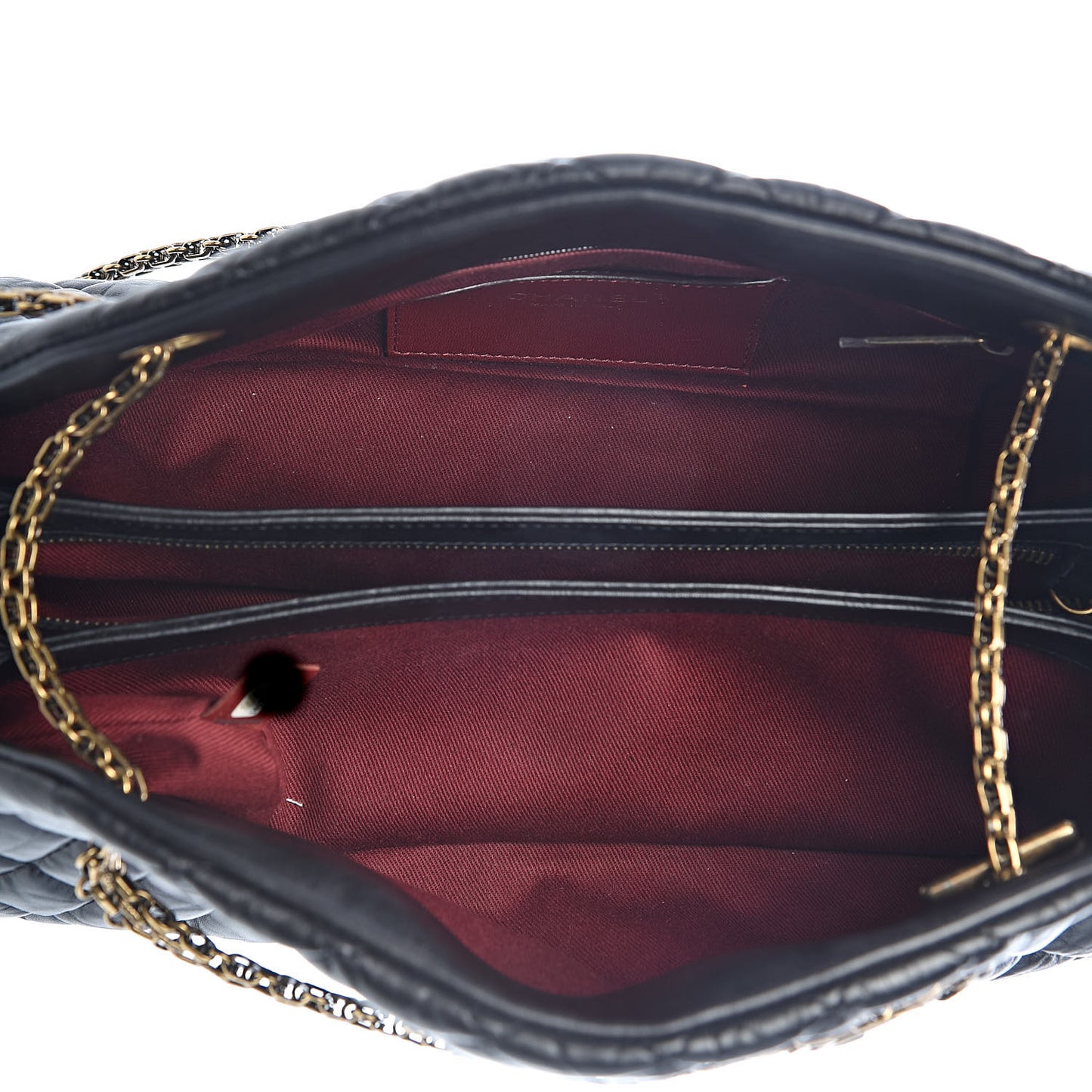 Aged Calfskin Medium Just Mademoiselle Black