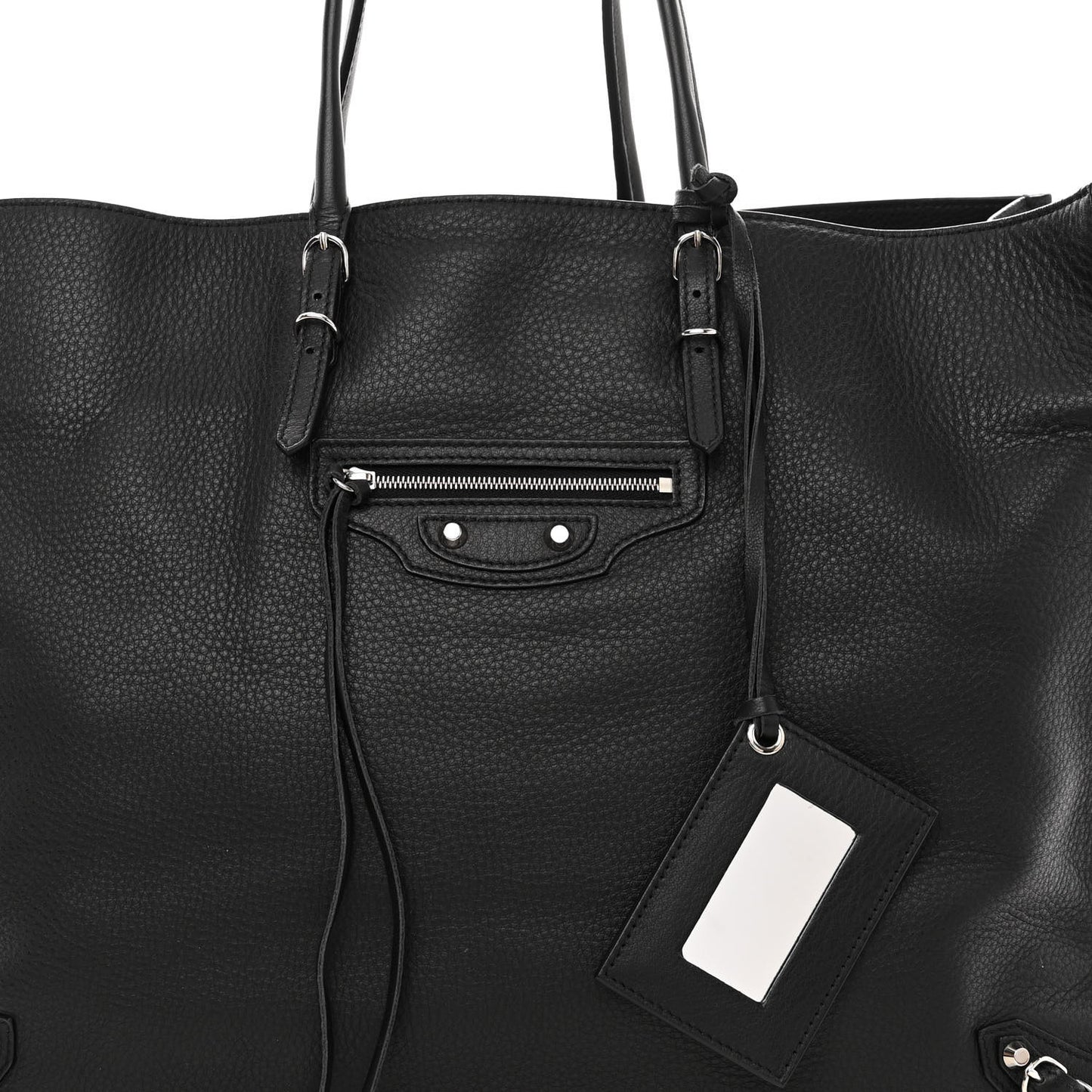 Veau Papier A6 Zip Around Tote Black