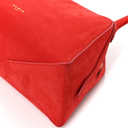 Alaia Suede Mini Le Bouledogue Bag Red 13 of 13