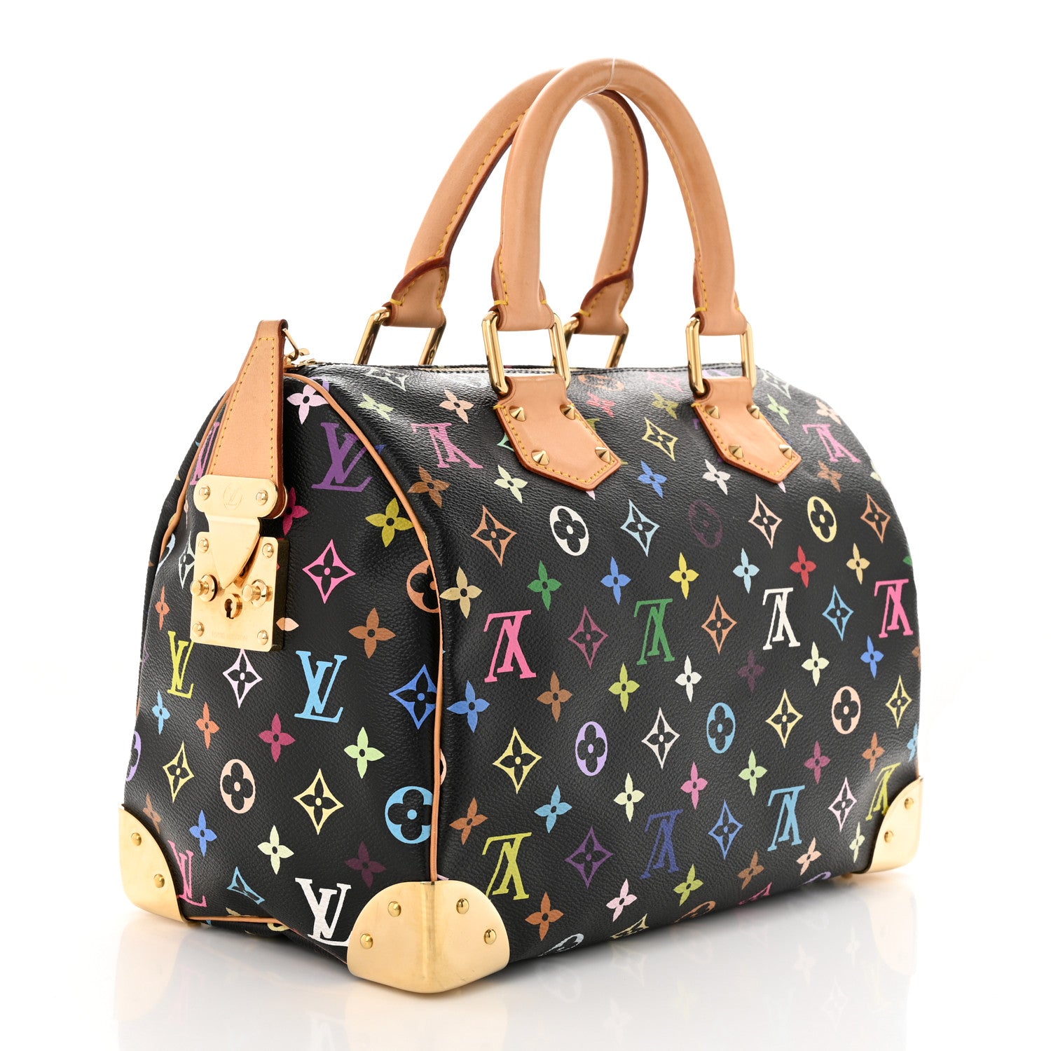 Louis Vuitton LOUIS VUITTON Monogram Multicolor Speedy 30 Black 3 of 9
