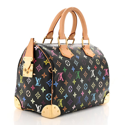 Louis Vuitton LOUIS VUITTON Monogram Multicolor Speedy 30 Black 3 of 9