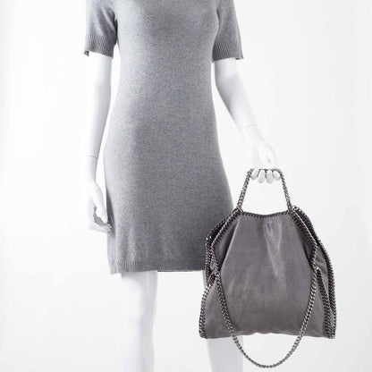 Stella McCartney Faux Leather Large Shaggy Deer Falabella Gray 2 of 11