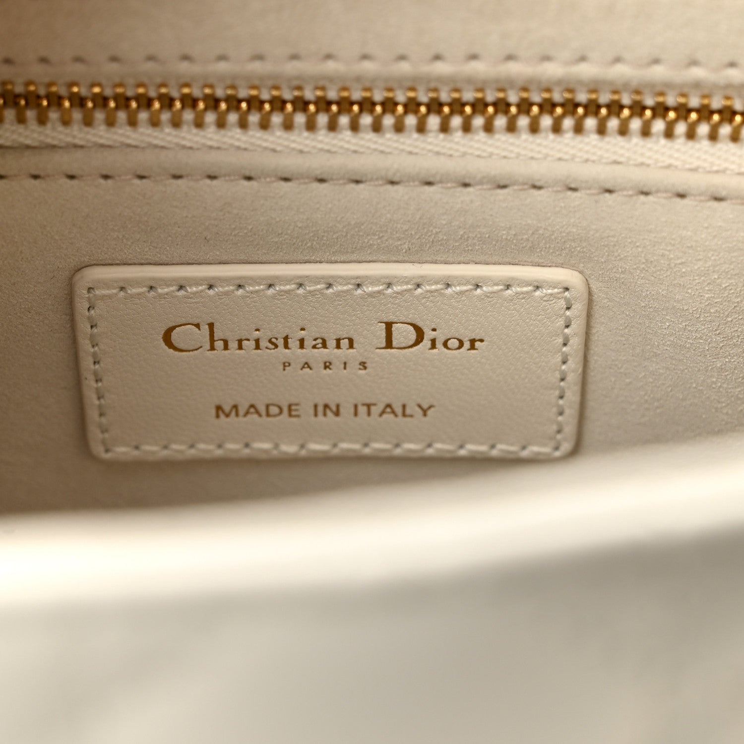 Christian Dior Lambskin Cannage Small My ABCDior Lady Dior White 6 of 9