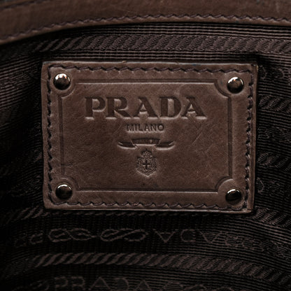 Prada Glace Calf Shoulder Bag Ardesia Fumo 5 of 15