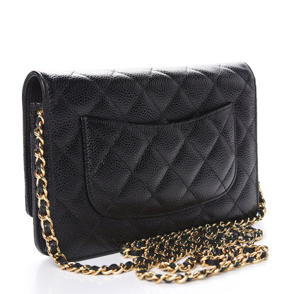 Chanel Caviar Quilted Wallet On Chain WOC Black 3 of 15