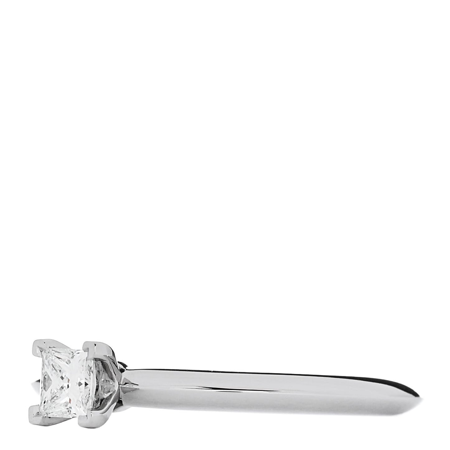 Platinum Diamond .22ct Solitaire Square Cut Engagement Ring 49 5