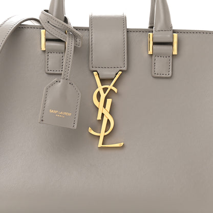 Saint Laurent Calfskin Monogram Baby Cabas Fog 8 of 12