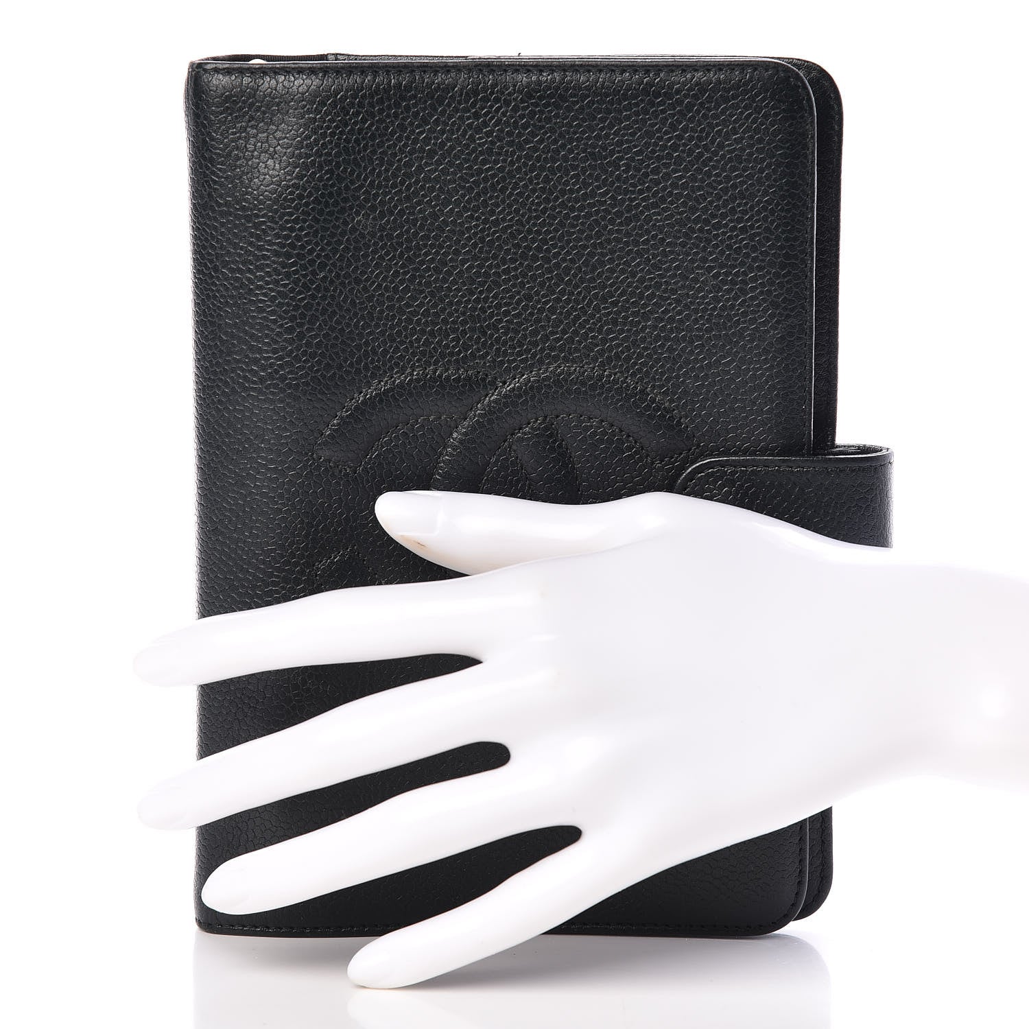 Chanel Caviar Timeless CC Ring Agenda Planner Dark Green 2 of 10