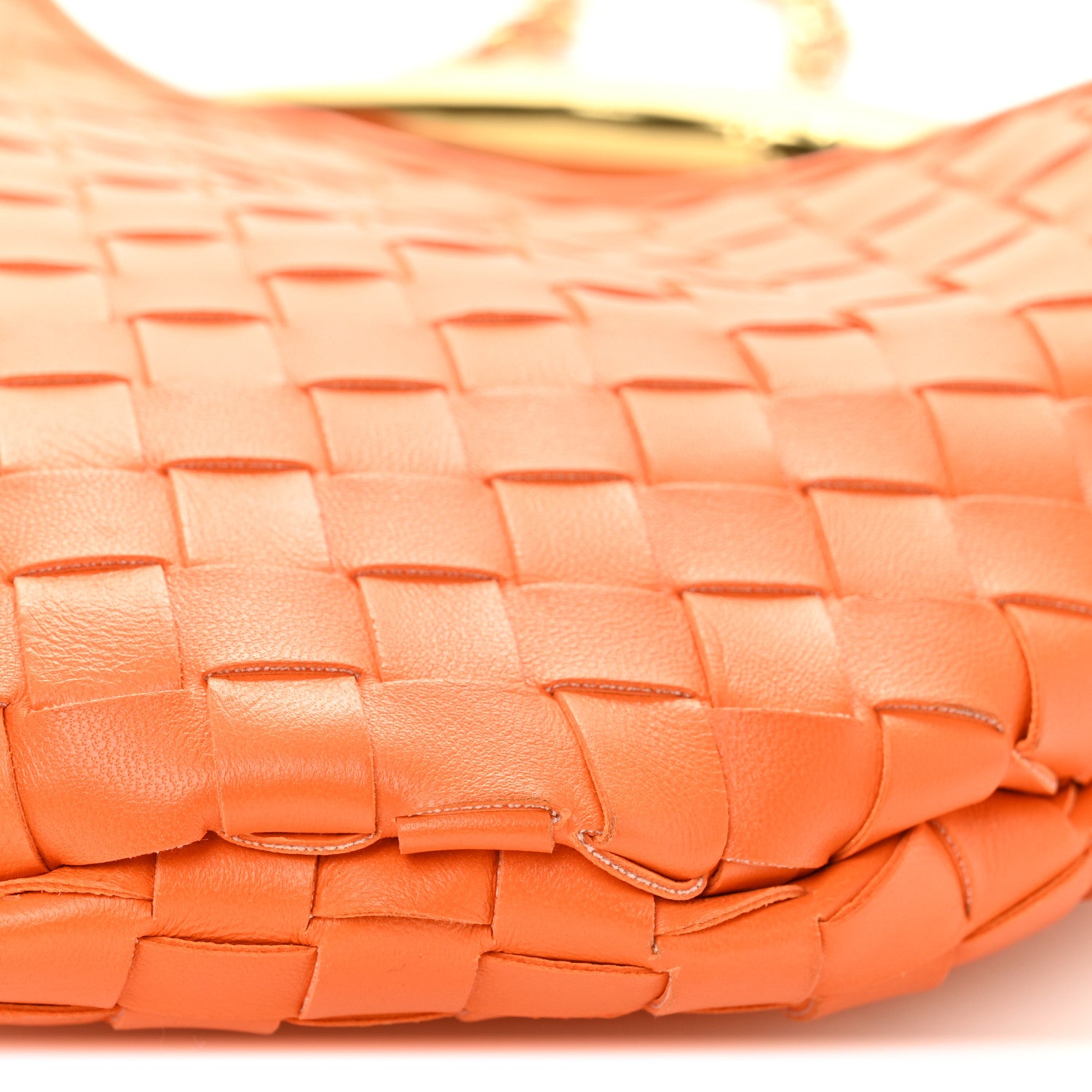 Bottega Veneta Nappa Intrecciato Sardine With Chain Bag Papaya 10 of 10