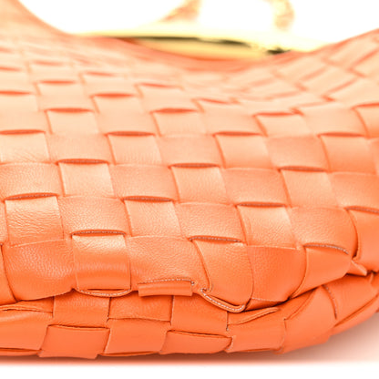 Bottega Veneta Nappa Intrecciato Sardine With Chain Bag Papaya 10 of 10