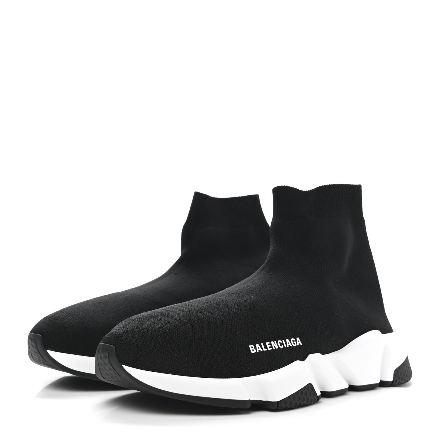 Neoprene Knit Mens Speed Sneakers 43 Black White