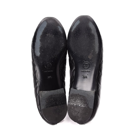 Chanel Aged Calfskin Quilted Cap Toe Ballerina Flats 39.5 Black 7 of 15