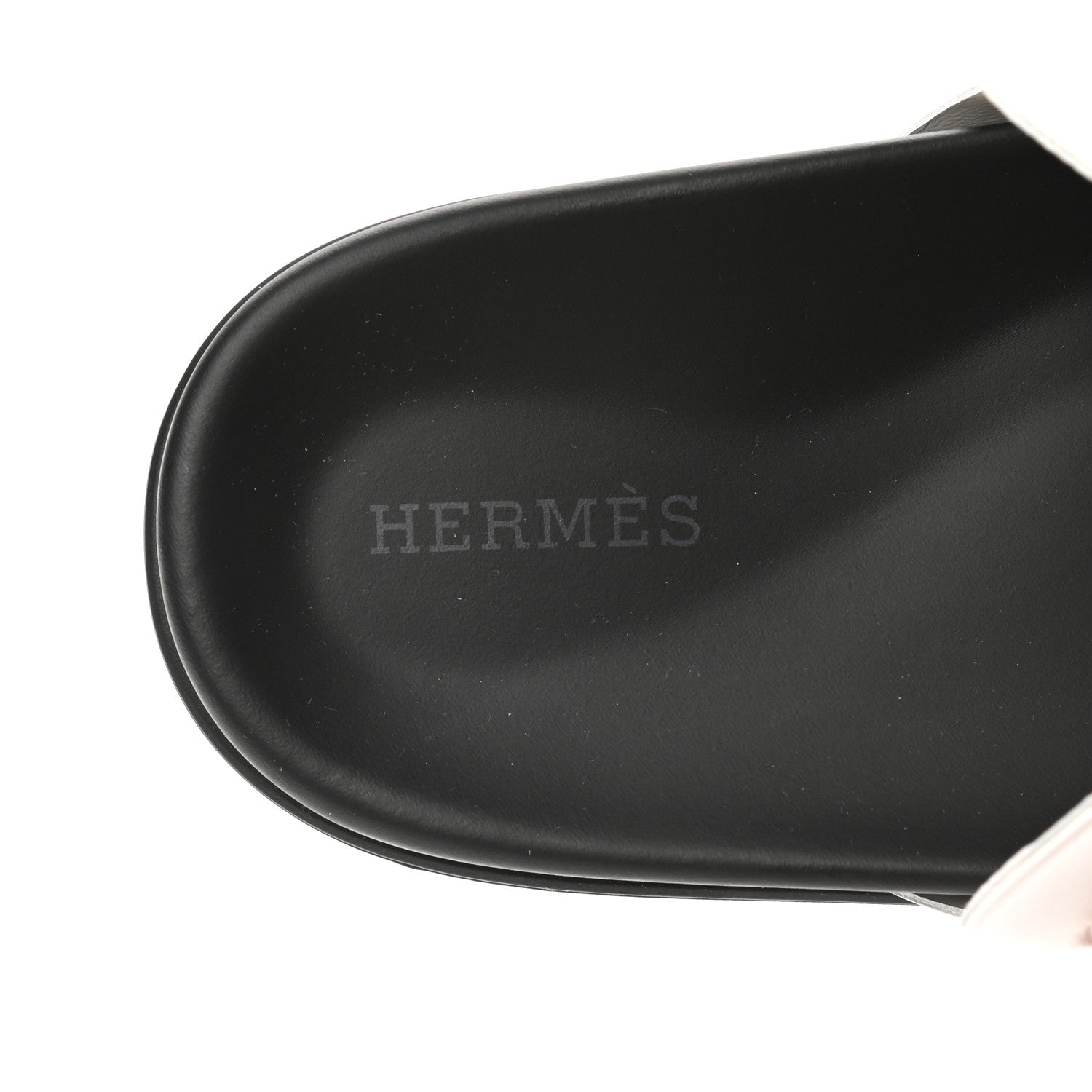 Hermes Suede Goatskin Nappa Extra Sandals 37.5 White Gold 7 of 9
