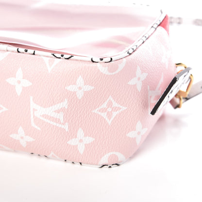 Louis Vuitton Monogram Giant Beach Pouch Rouge 6 of 9