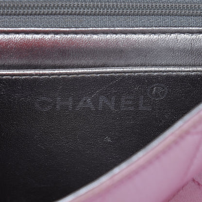 Chanel Satin Quilted Evening Bag Pink 6 of 18
