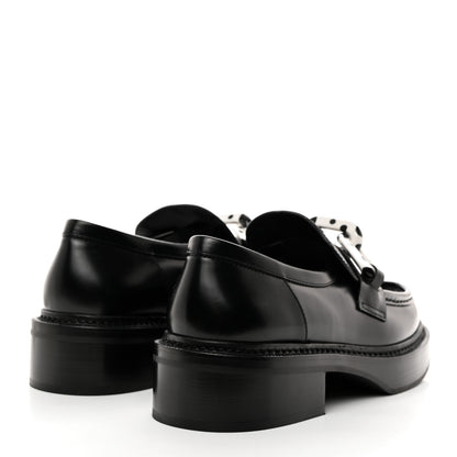 Louis Vuitton x Yayoi Kusama Academy Leather Loafers 39 Black 4 of 9