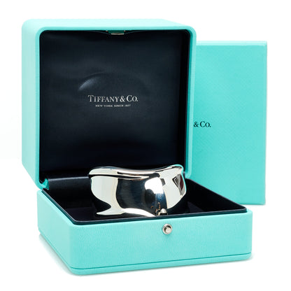 Tiffany Sterling Silver Small Elsa Peretti Left Wrist Bone Cuff Bracelet 4 of 4