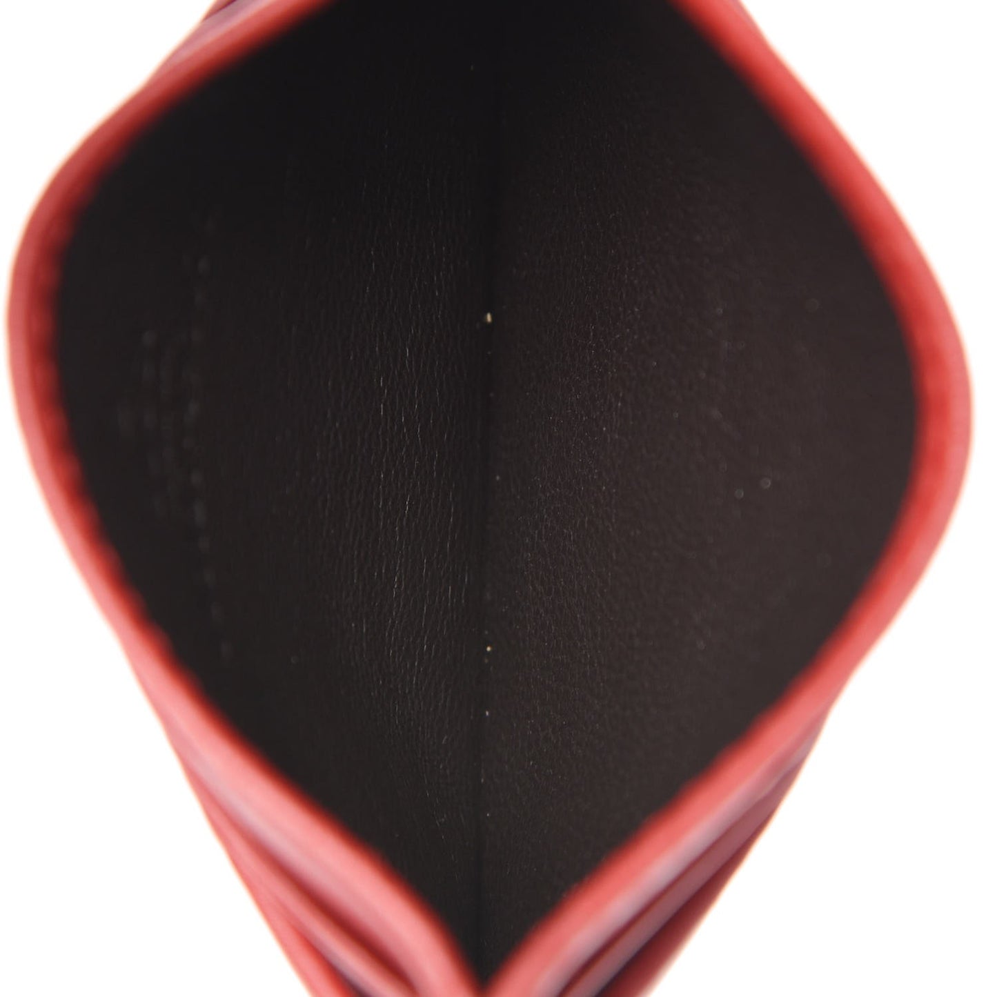 Calfskin Matelasse GG Marmont Card Holder Hibiscus Red