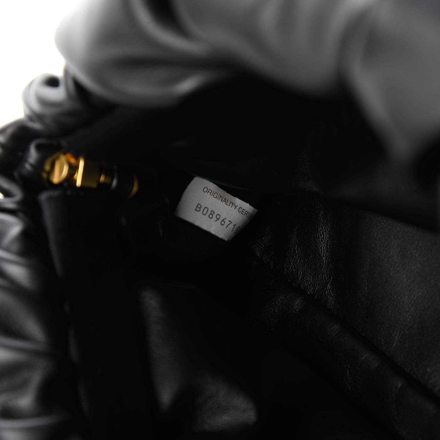 Bottega Veneta Calfskin The Pouch Chain Black 9 of 10