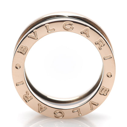 Bulgari 18K Rose Gold Black Ceramic B.Zero1 Two-Band Ring 50 5.25 4 of 8