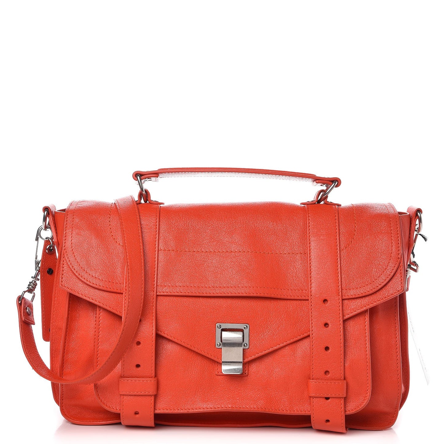 Lambskin Medium PS1 Satchel Orange Pepper