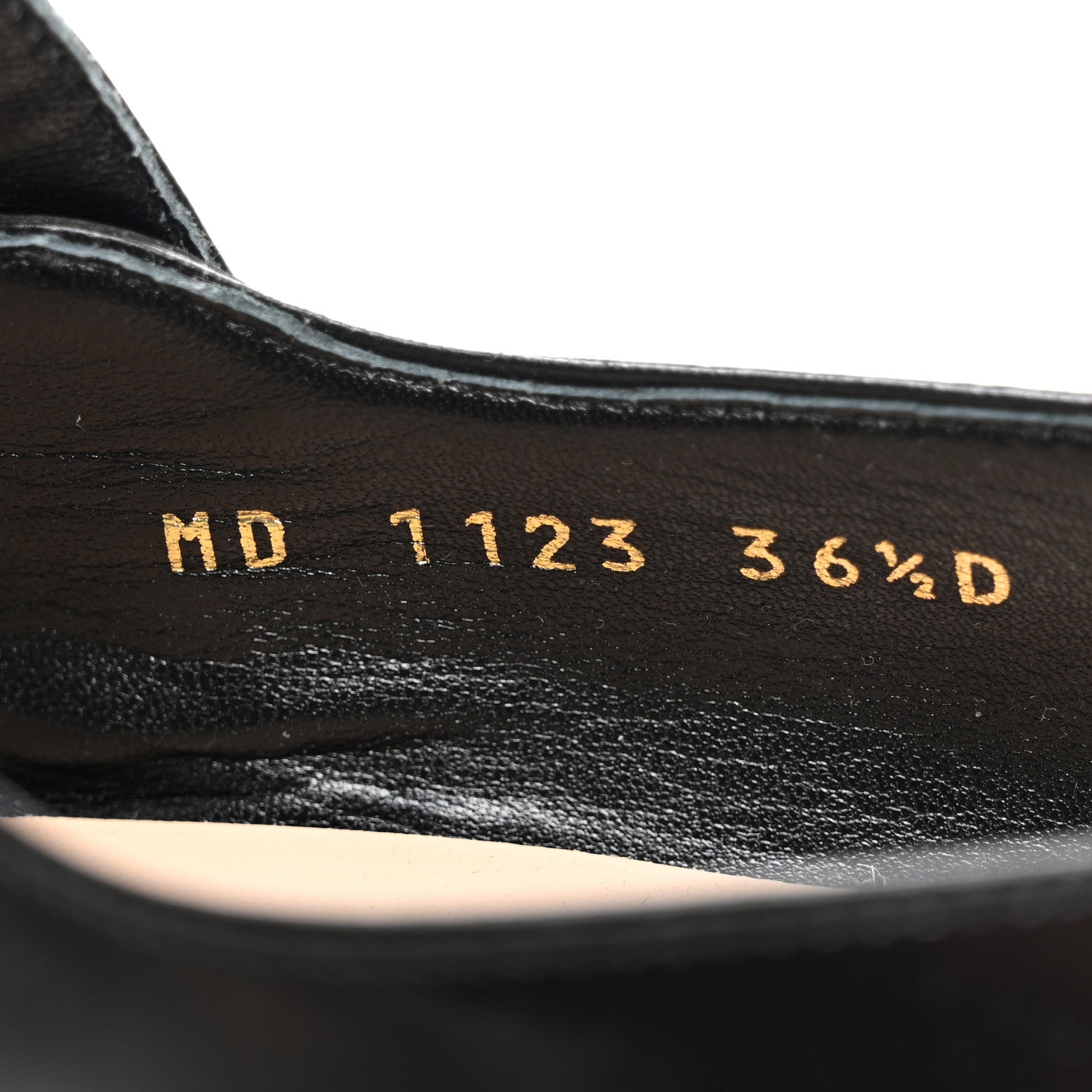 Christian Dior Brushed Calfskin Uniform 30mm Pumps 36.5 Black 8 of 9