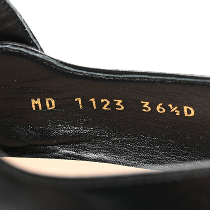 Christian Dior Brushed Calfskin Uniform 30mm Pumps 36.5 Black 8 of 9