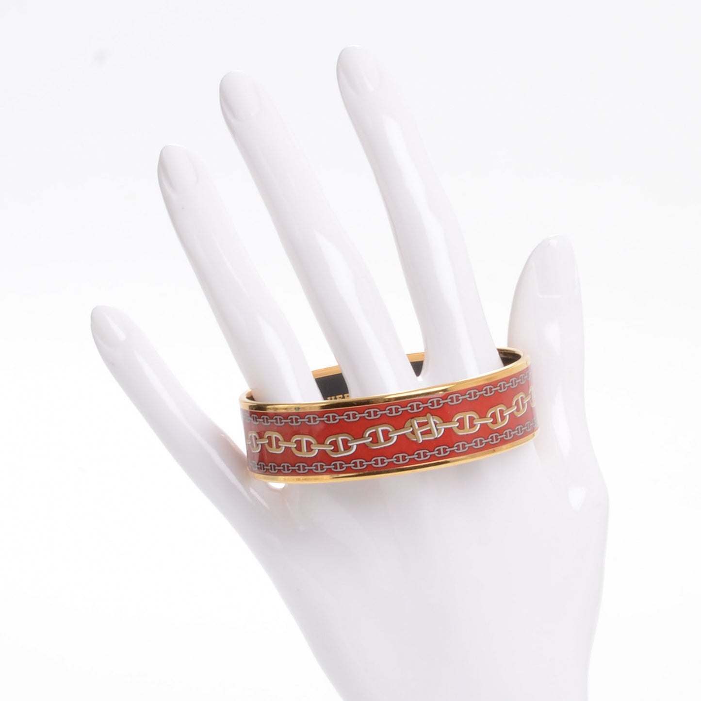 Enamel Printed Chaine d Ancre Wide Bracelet 65