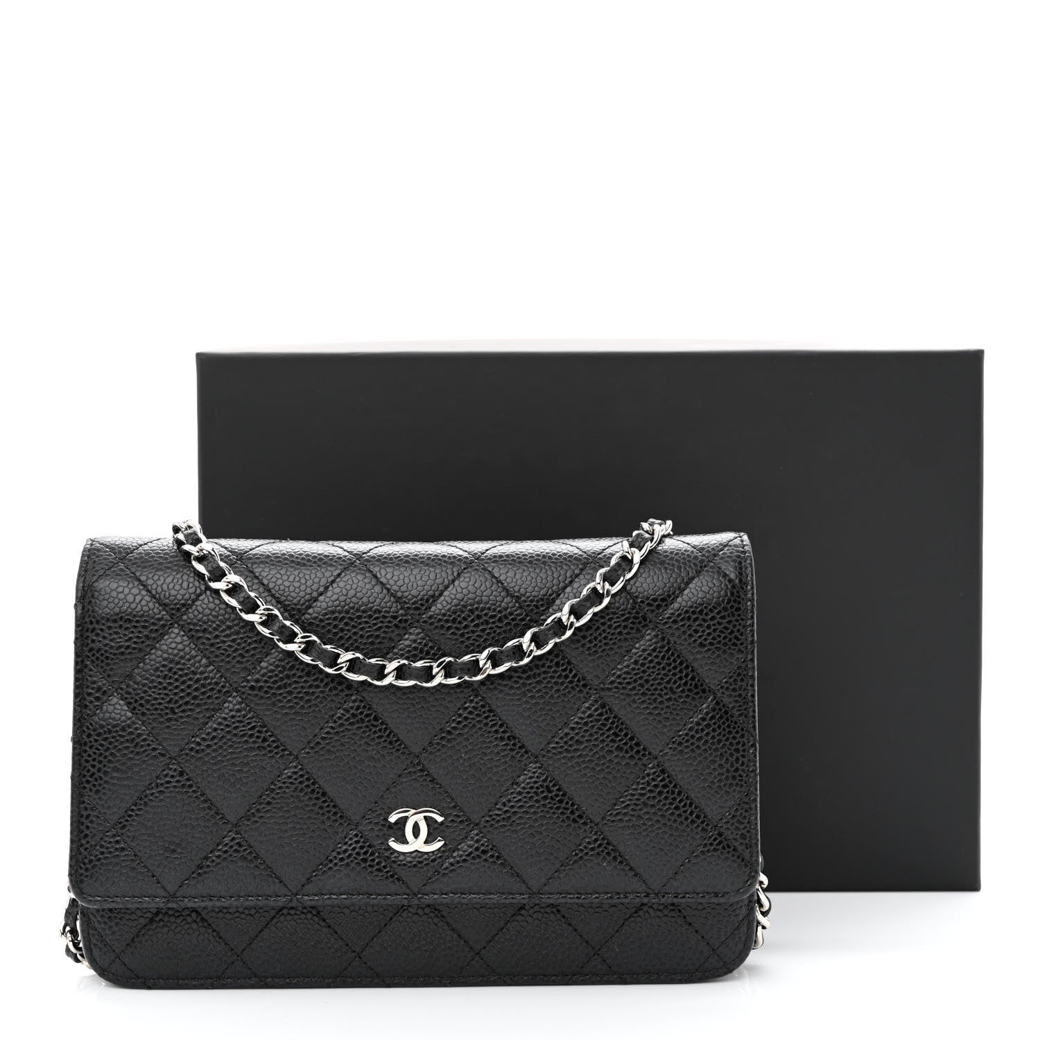 Chanel Caviar Quilted Wallet on Chain WOC Black 13 of 13