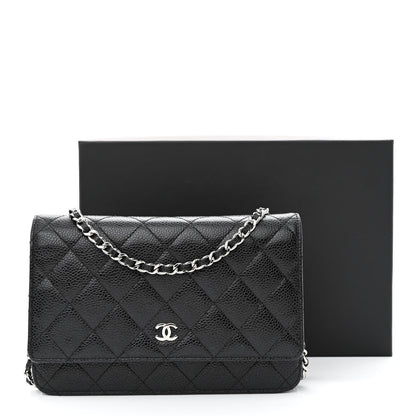Chanel Caviar Quilted Wallet on Chain WOC Black 13 of 13