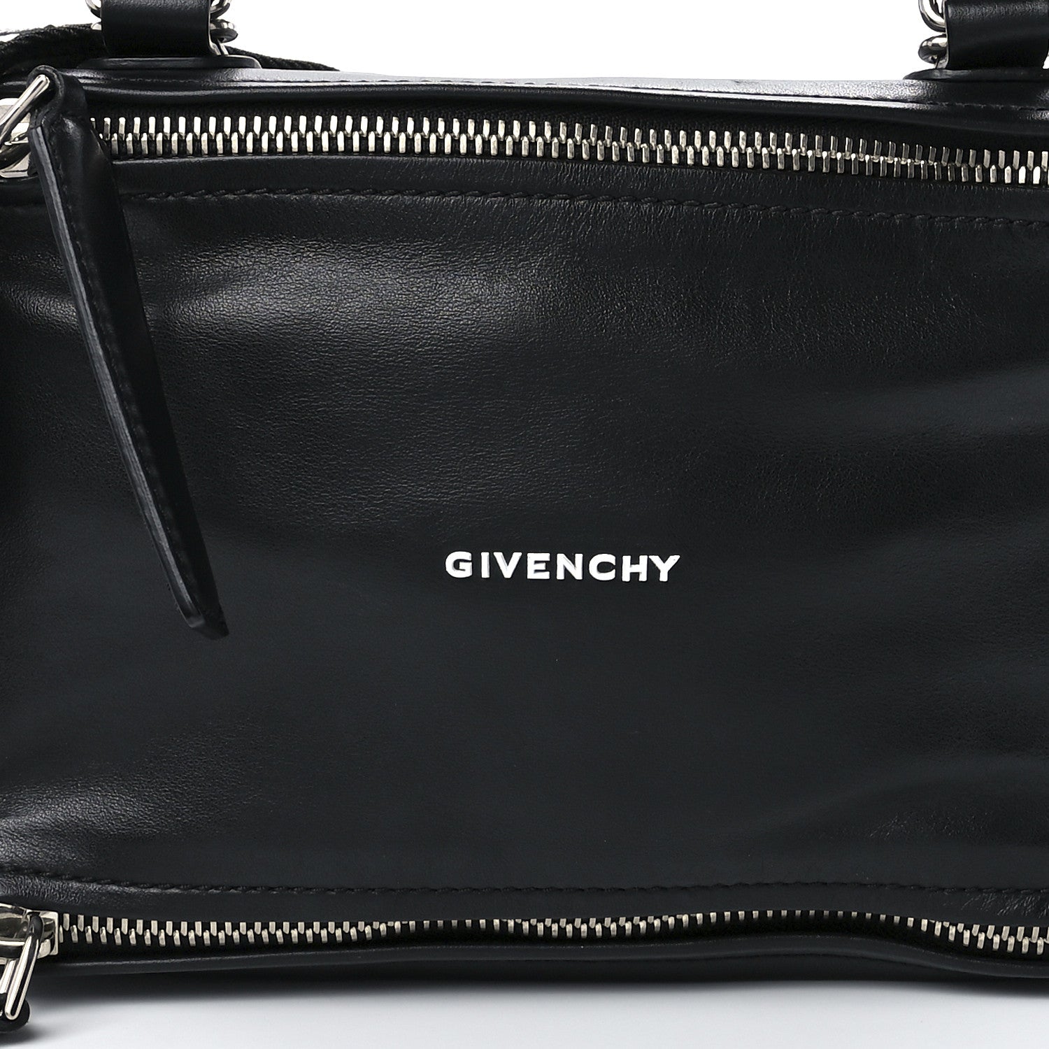 Givenchy Calfskin Medium Pandora Logo Strap Black 8 of 11