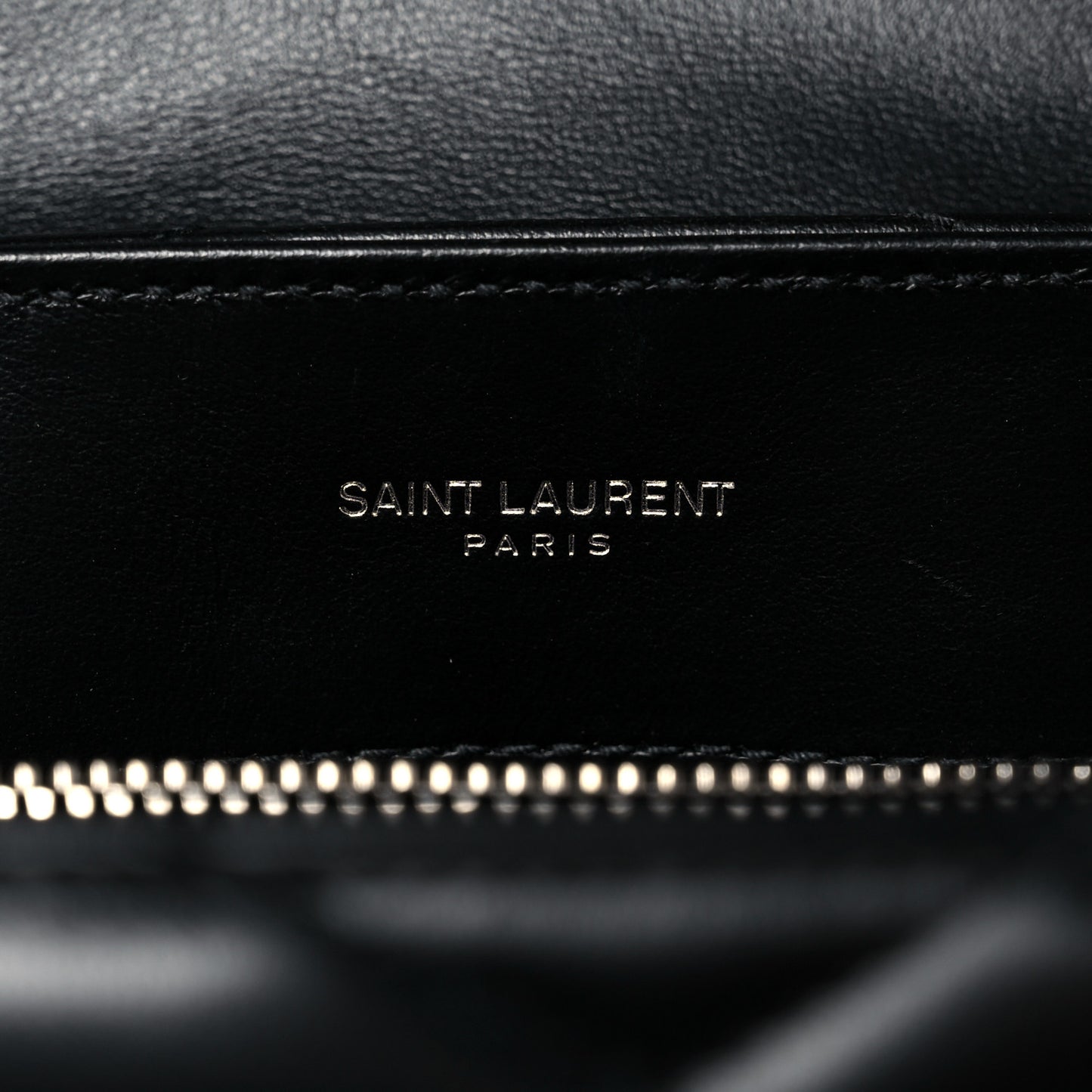 Calfskin Y Quilted Monogram Small Loulou Chain Satchel Black