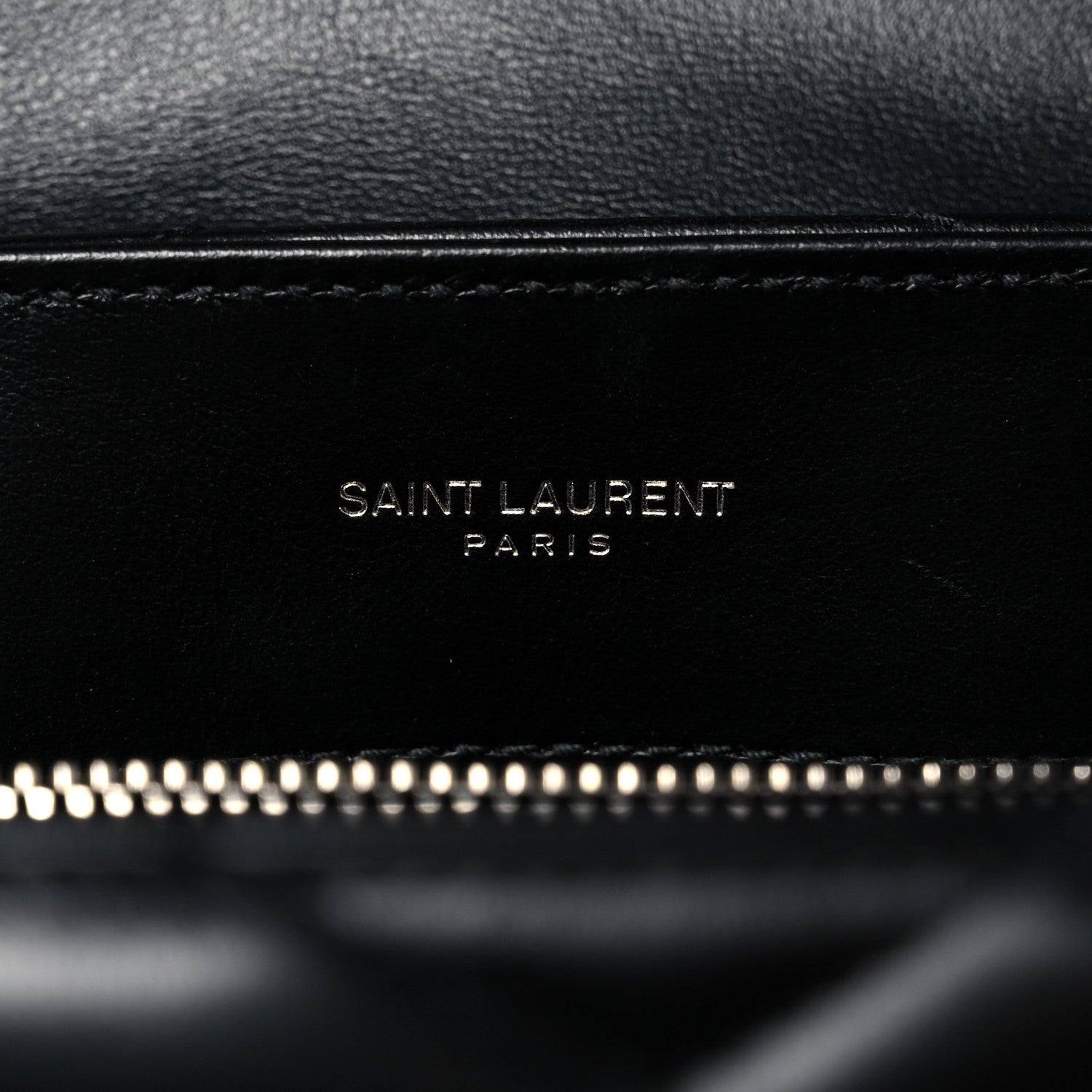 Saint Laurent Calfskin Y Quilted Monogram Small Loulou Chain Satchel Black 6 of 12