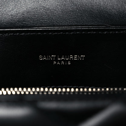 Saint Laurent Calfskin Y Quilted Monogram Small Loulou Chain Satchel Black 6 of 12