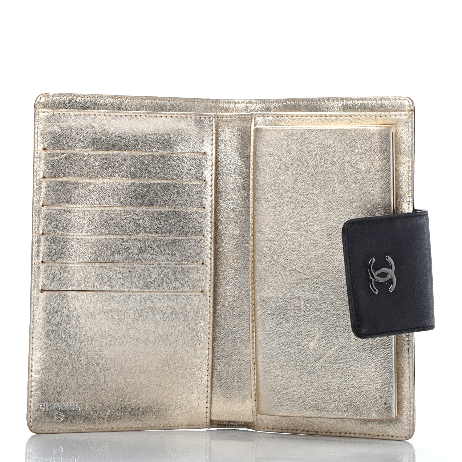 Chanel Calfskin Lucky Symbols French Wallet Black 5 of 9