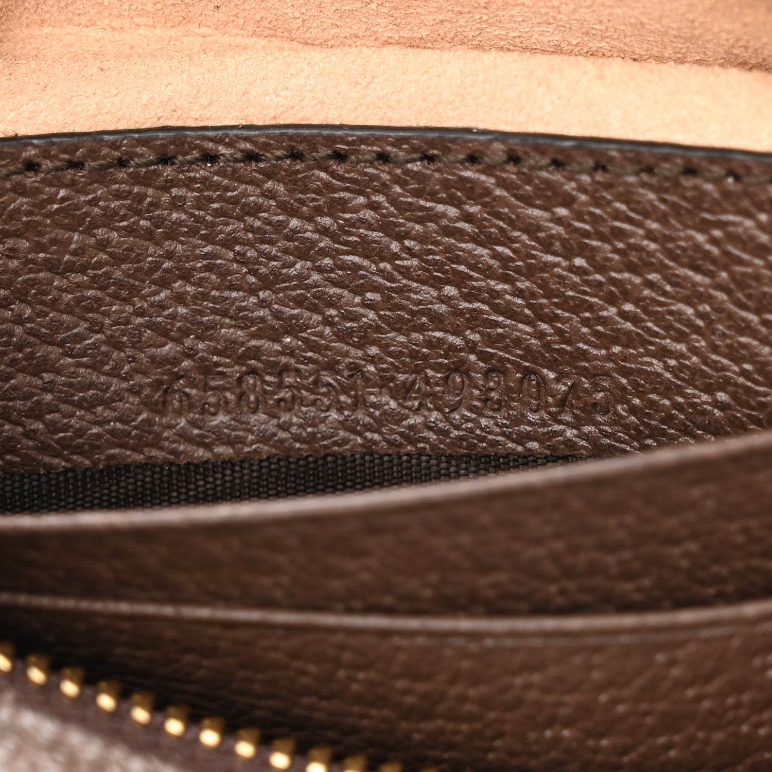 Gucci GG Supreme Monogram Textured Calfskin Web Mini Ophidia Half Moon Hobo Beige Ebony New Acero 7 of 11