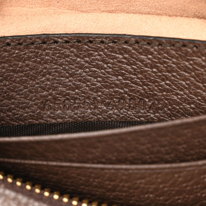 Gucci GG Supreme Monogram Textured Calfskin Web Mini Ophidia Half Moon Hobo Beige Ebony New Acero 7 of 11