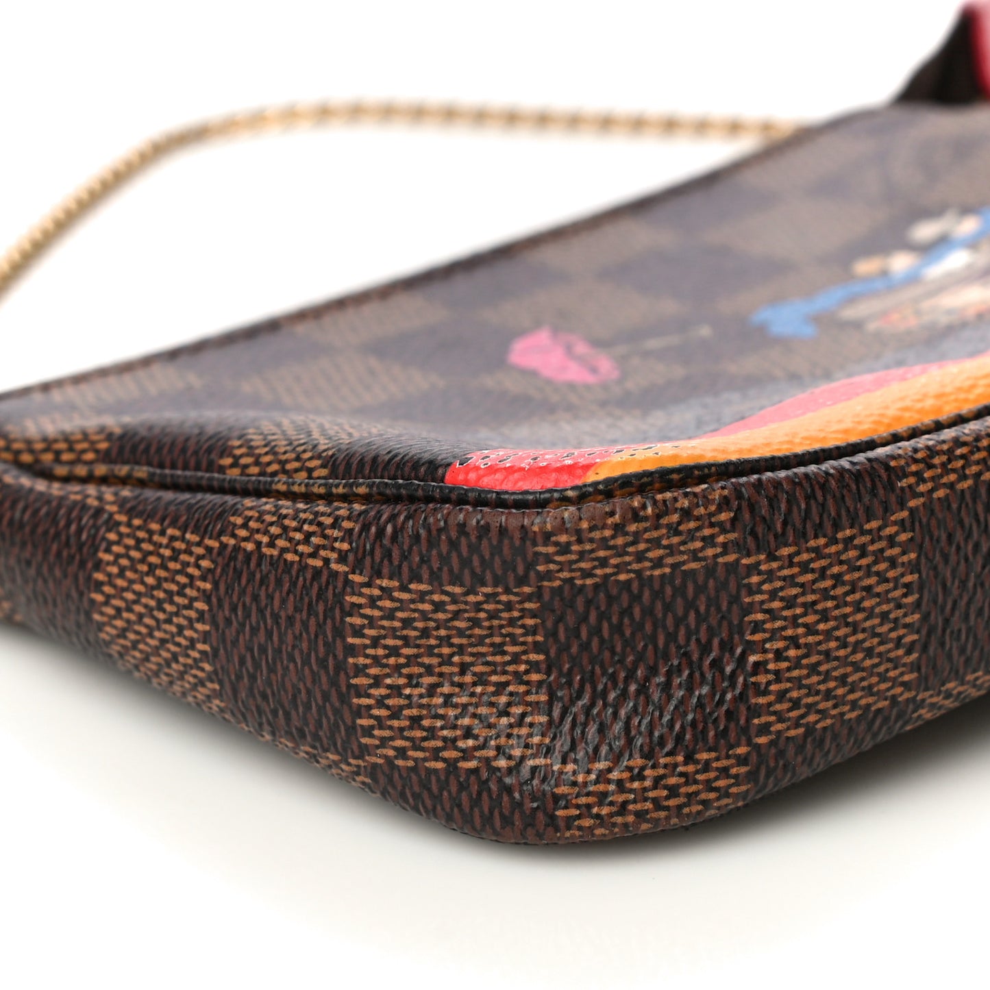 Damier Ebene 2015 Christmas Animation Mini Pochette Accessories