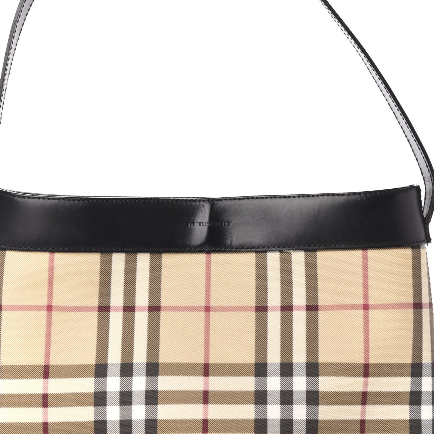 House Check Shoulder Bag Black