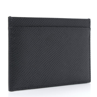 Celine Grained Calfskin Card Holder Grey 3 of 6